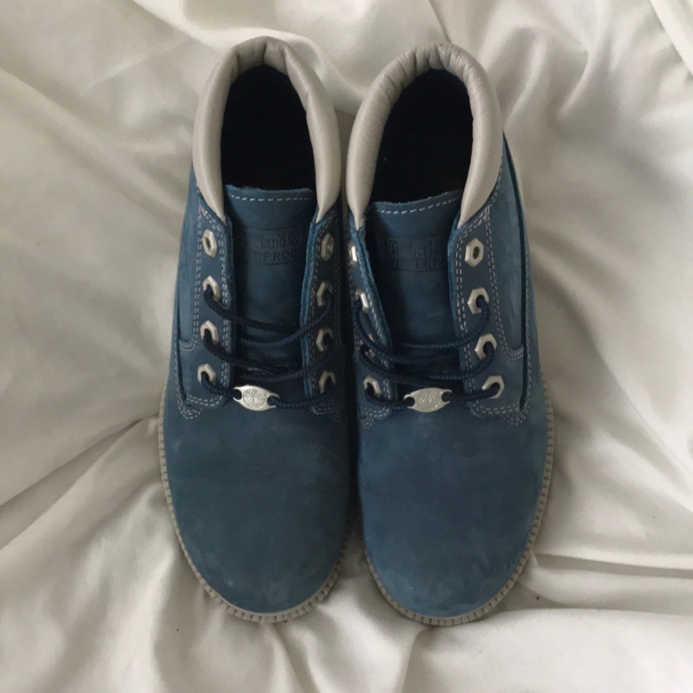 Timberland Genuine Leather Blue/light grey Boots